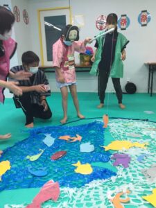 魚釣りゲームで空間認知力を養う