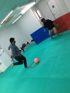 運動遊び　サッカー　療育　ＰＫ